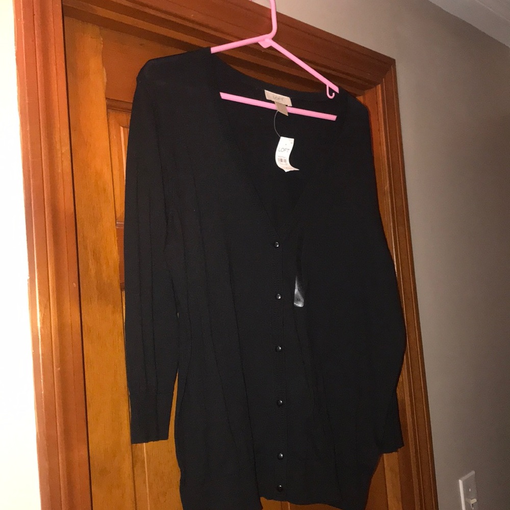 LOFT Black Cardigan